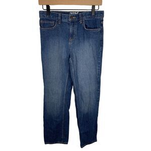 Cat & Jack Girls Relaxed Straight Jeans - Size 14 Blue Denim Made in Vietnam
